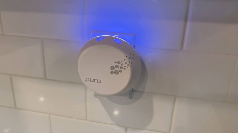 Pura Fragrance Diffuser on the wall in the kitchen