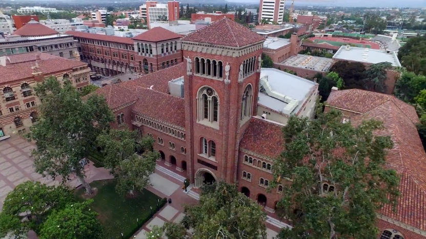 Aerial View of The University of Southern California Campus