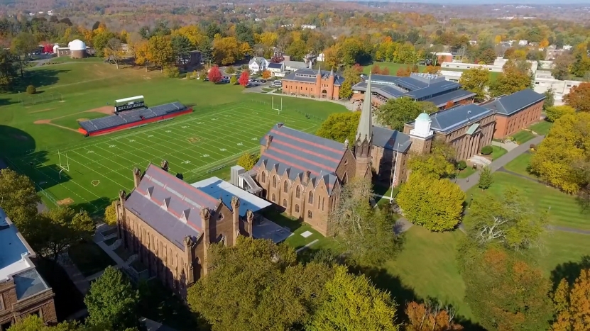 Aerial View of Wesleyan University Campus